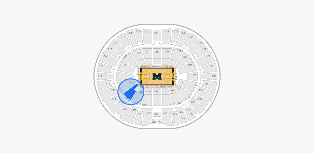 Crisler Center Seating Chart