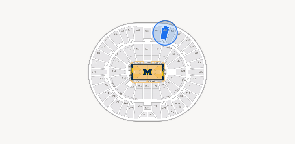 Crisler Center Seating Chart