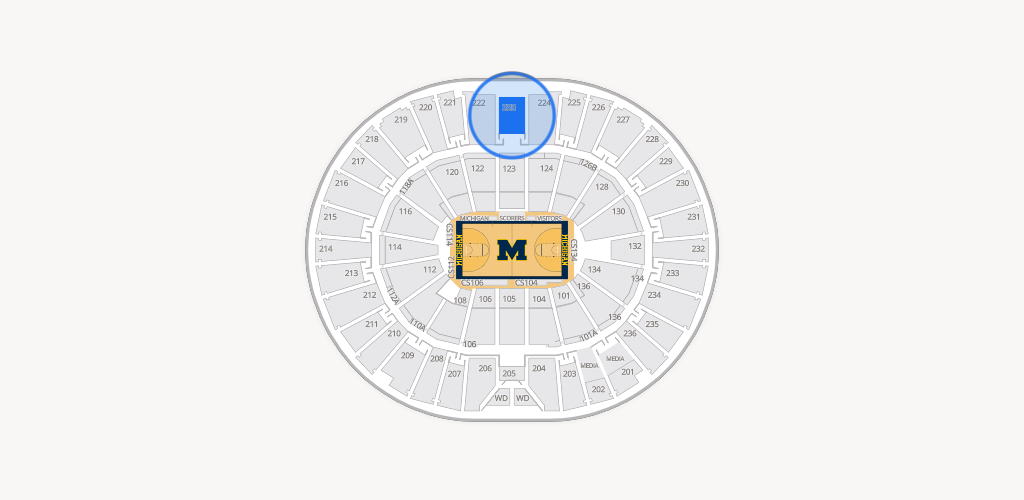Crisler Center Seating Chart