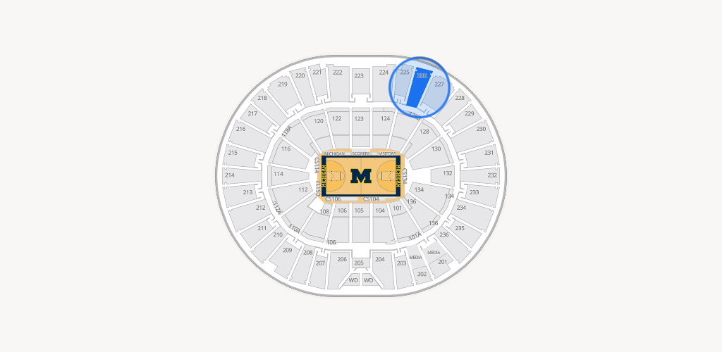 Crisler Center Seating Chart