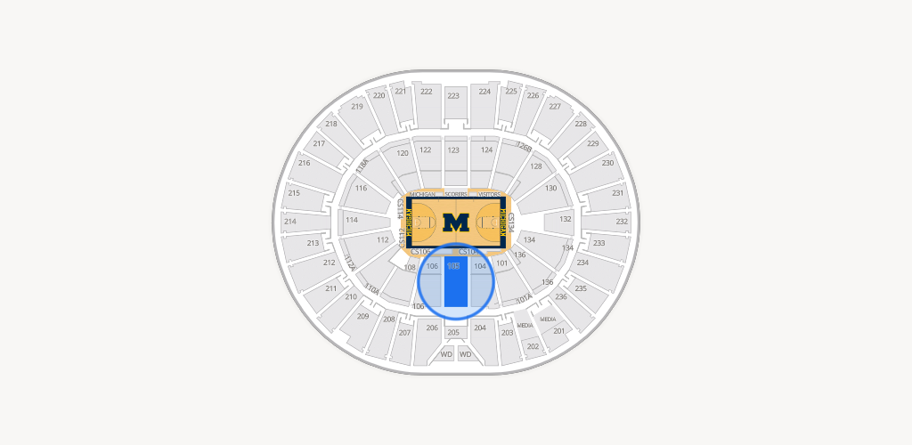 Crisler Center Seating Chart