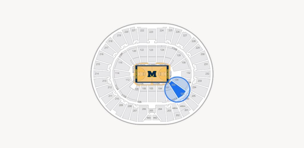Crisler Center Seating Chart