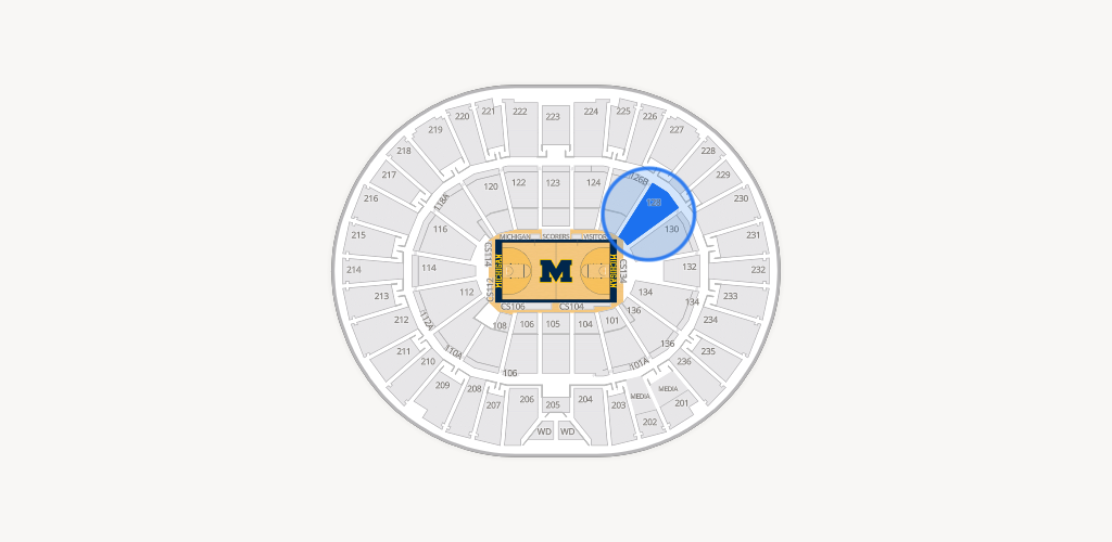 Crisler Center Seating Chart