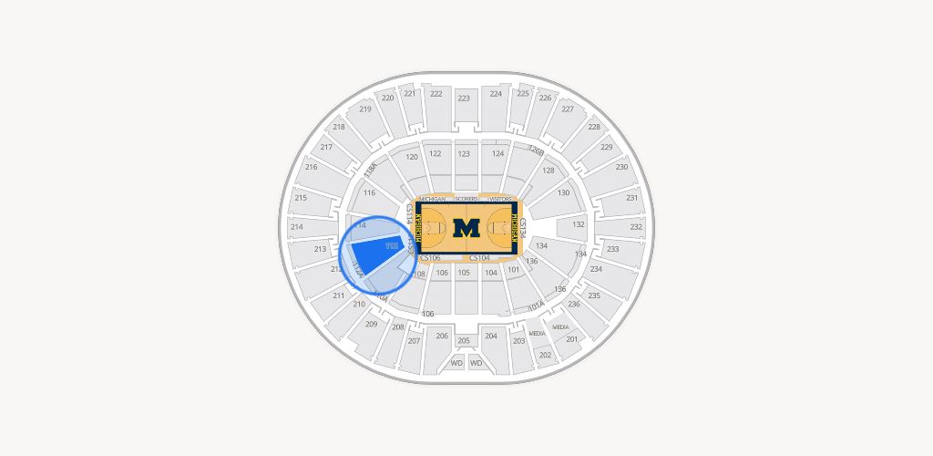 Crisler Center Seating Chart