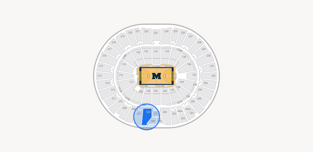 Crisler Center Seating Chart