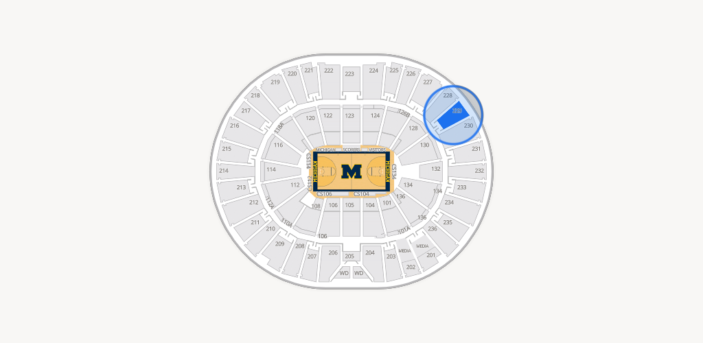 Crisler Center Seating Chart