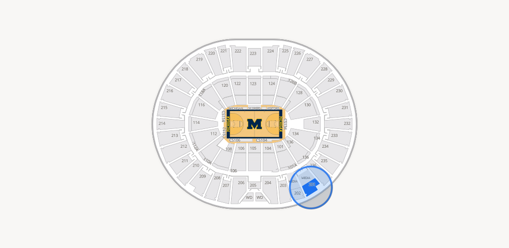 Crisler Center Seating Chart