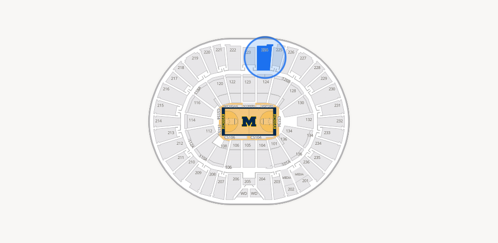 Crisler Center Seating Chart
