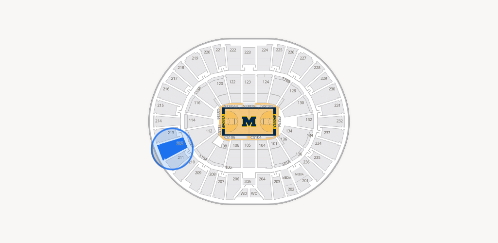 Crisler Center Seating Chart