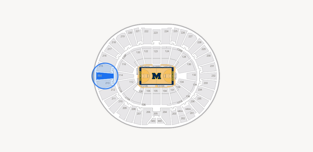 Crisler Center Seating Chart