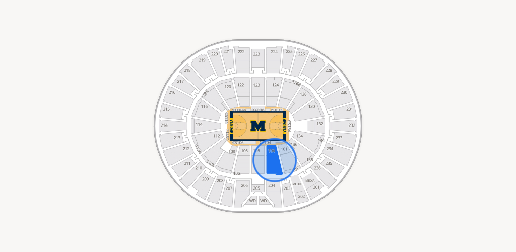 Crisler Center Seating Chart