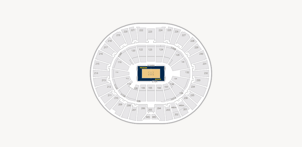 Crisler Center Seating Chart