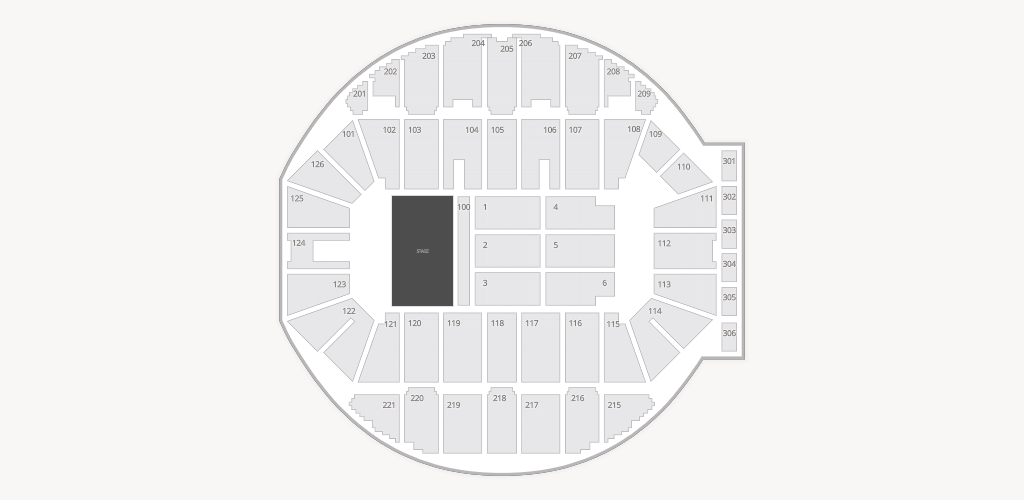 Crown Coliseum - Crown Complex Seating Chart