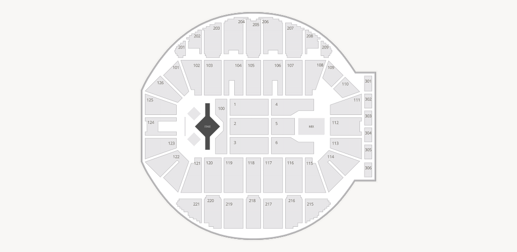 Crown Coliseum - Crown Complex Seating Chart