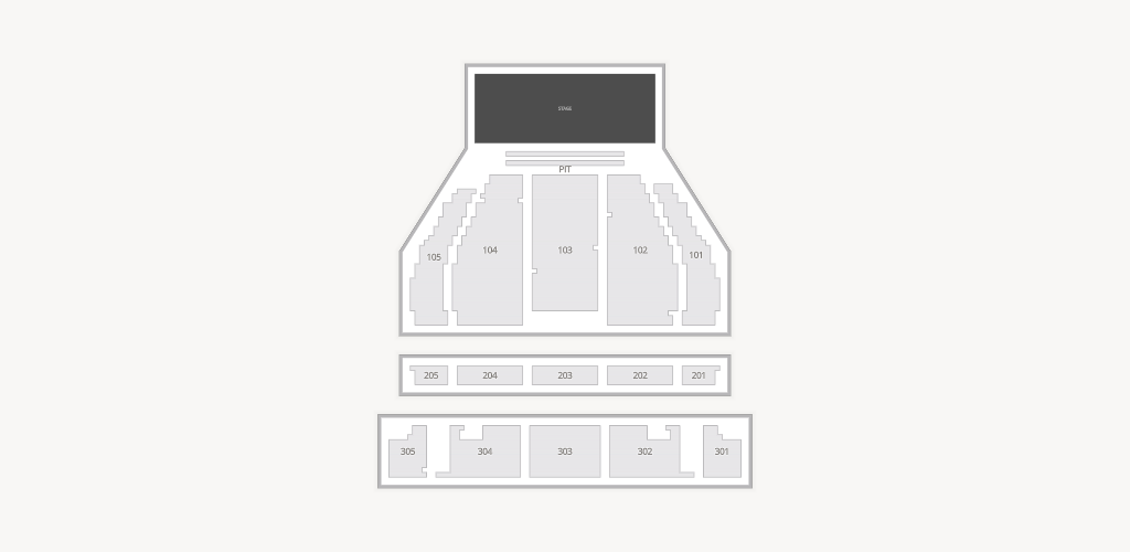 Crown Theatre - Crown Complex Seating Chart