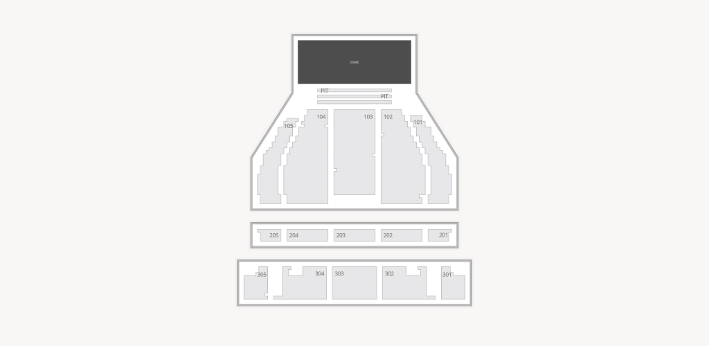 Crown Theatre - Crown Complex Seating Chart