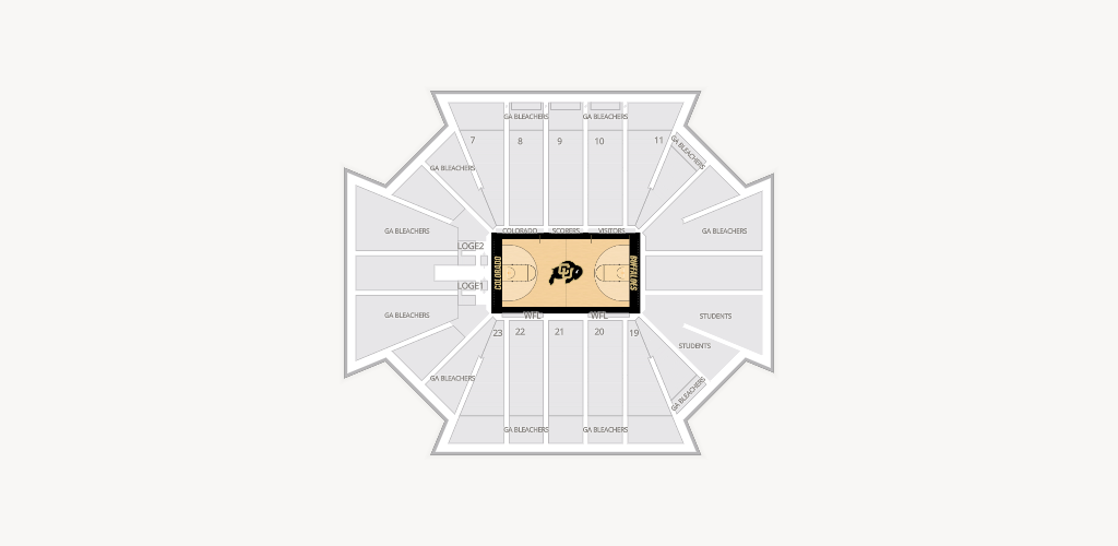 CU Events Center Seating Chart