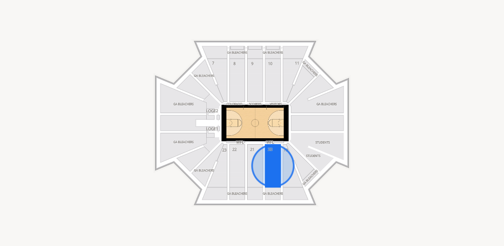 CU Events Center Seating Chart