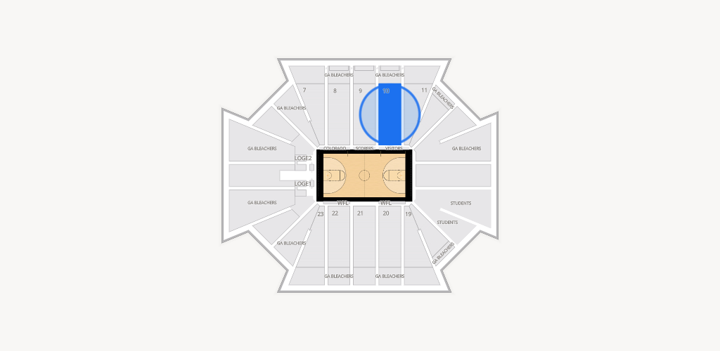 CU Events Center Seating Chart