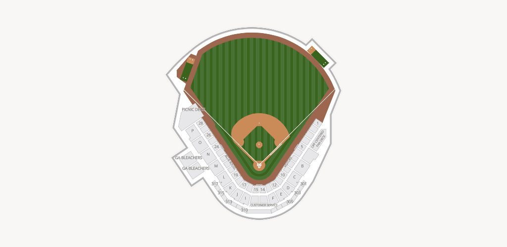 Daniel S Frawley Stadium Seating Chart