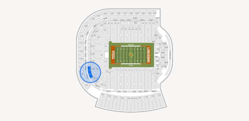 Darrell K Royal - Texas Memorial Stadium Seating Chart