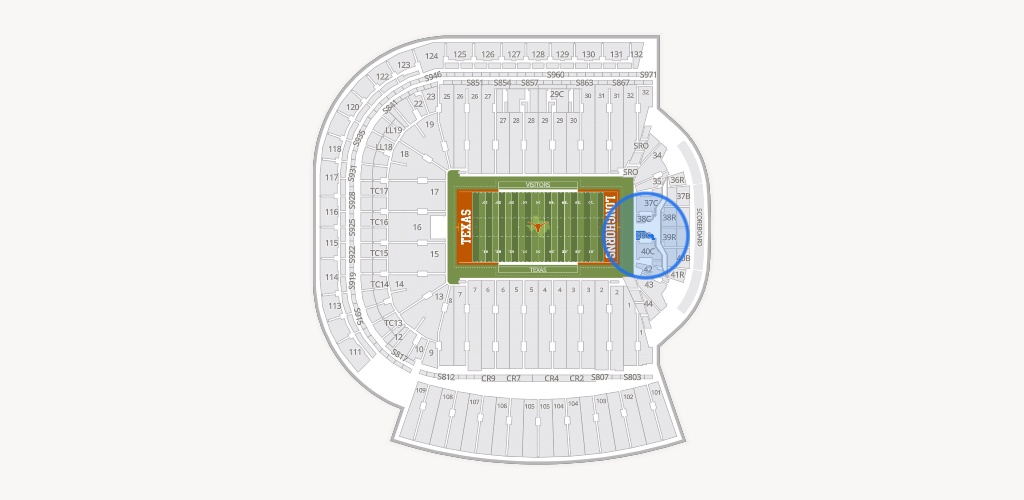 Darrell K Royal - Texas Memorial Stadium Seating Chart