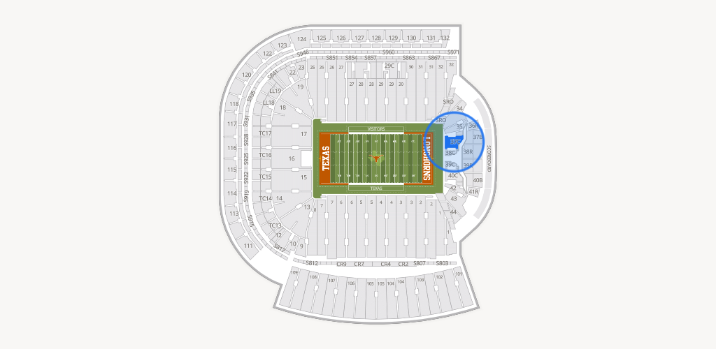 Darrell K Royal - Texas Memorial Stadium Seating Chart