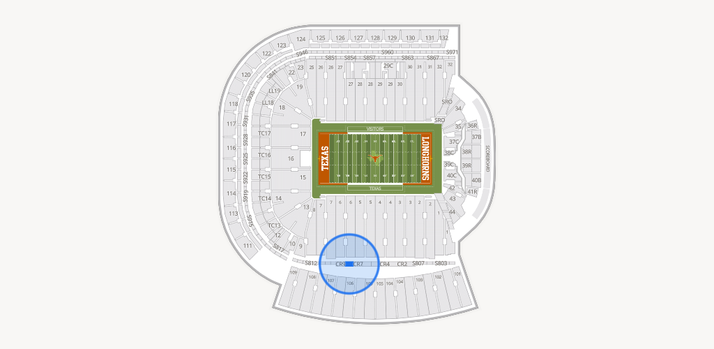 Darrell K Royal - Texas Memorial Stadium Seating Chart