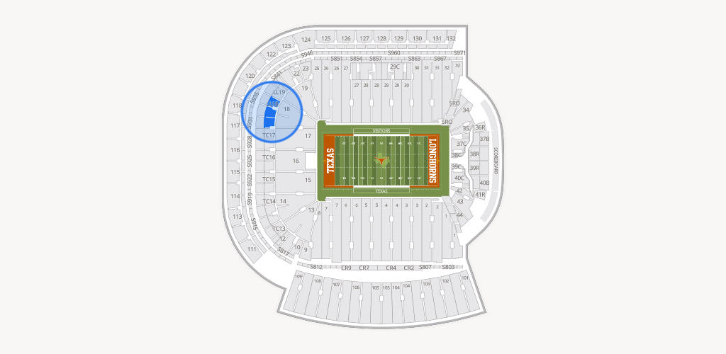 Darrell K Royal - Texas Memorial Stadium Seating Chart