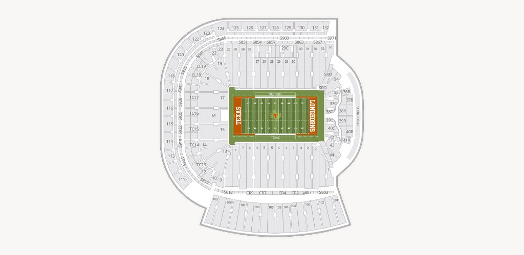 Darrell K Royal - Texas Memorial Stadium Seating Chart