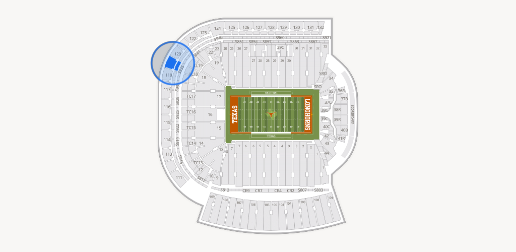 Darrell K Royal - Texas Memorial Stadium Seating Chart