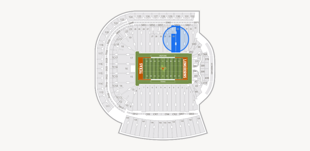 Darrell K Royal - Texas Memorial Stadium Seating Chart