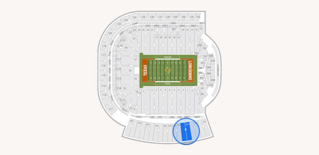 Darrell K Royal - Texas Memorial Stadium Seating Chart