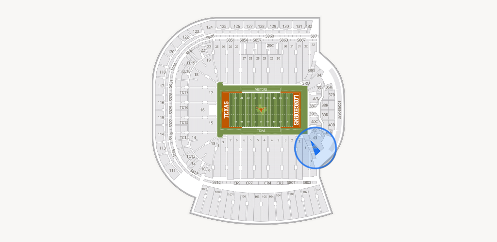 Darrell K Royal - Texas Memorial Stadium Seating Chart