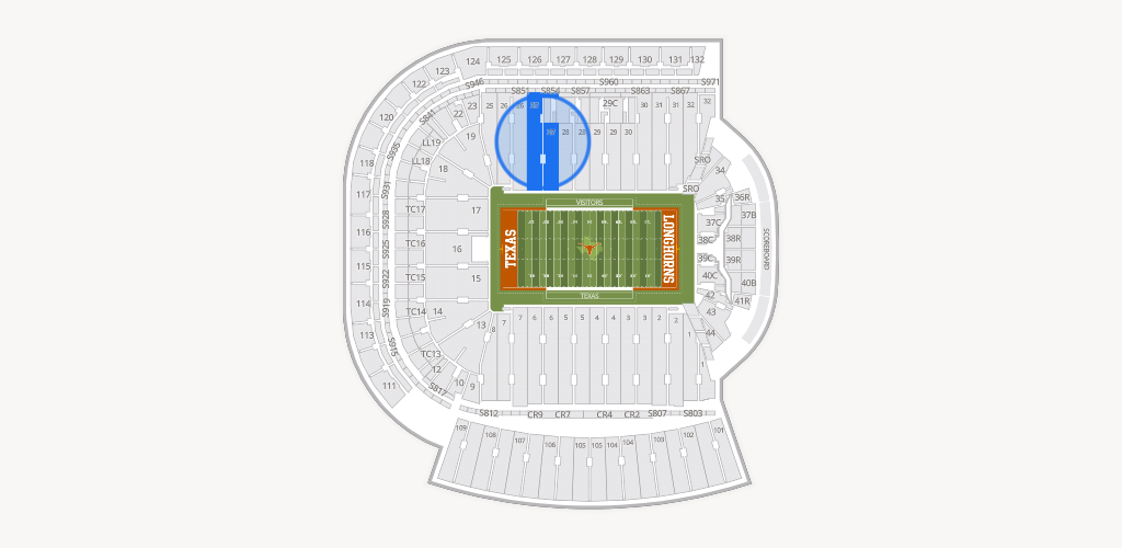 Darrell K Royal - Texas Memorial Stadium Seating Chart