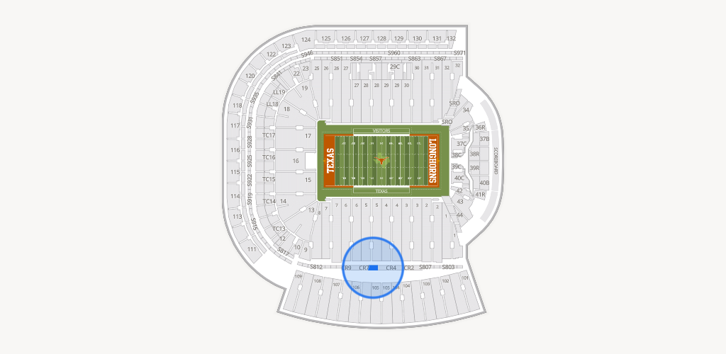 Darrell K Royal - Texas Memorial Stadium Seating Chart