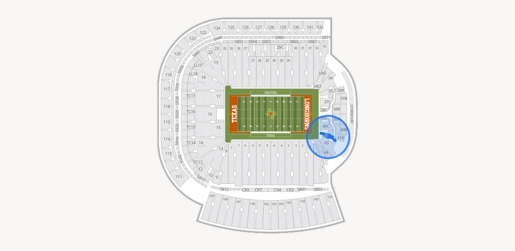Darrell K Royal - Texas Memorial Stadium Seating Chart