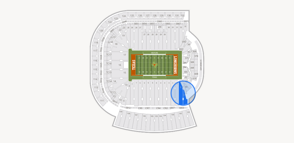 Darrell K Royal - Texas Memorial Stadium Seating Chart