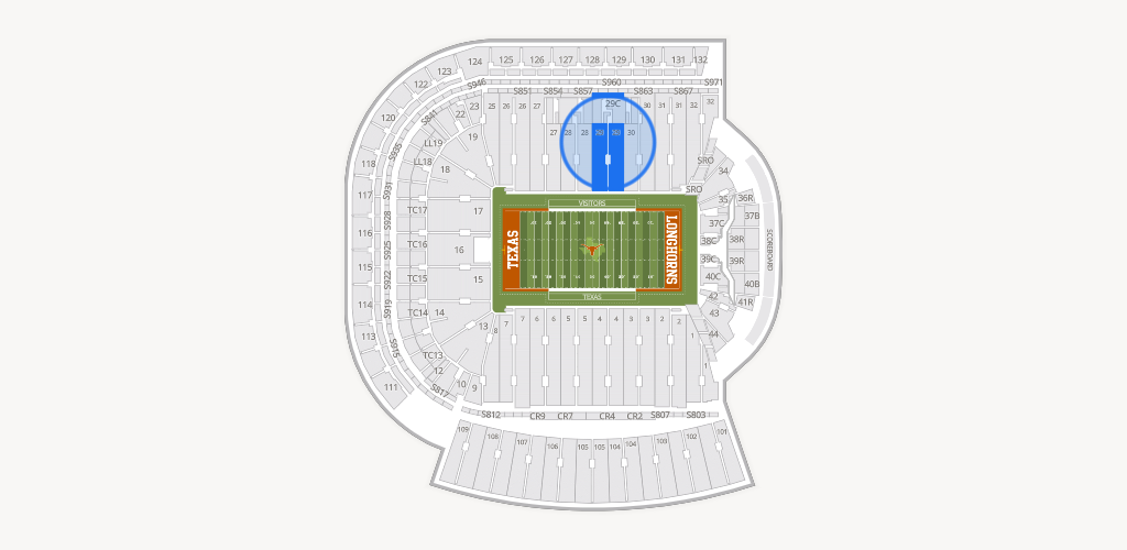 Darrell K Royal - Texas Memorial Stadium Seating Chart