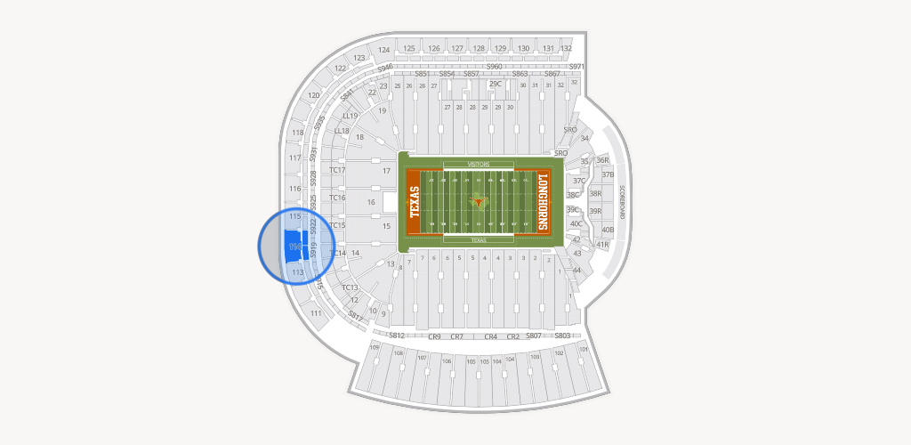Darrell K Royal - Texas Memorial Stadium Seating Chart