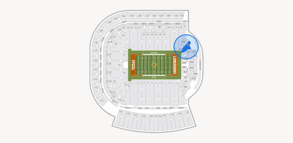 Darrell K Royal - Texas Memorial Stadium Seating Chart