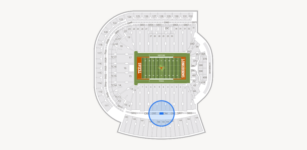 Darrell K Royal - Texas Memorial Stadium Seating Chart