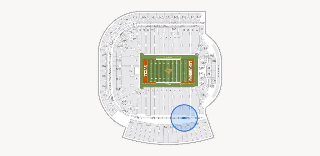 Darrell K Royal - Texas Memorial Stadium Seating Chart