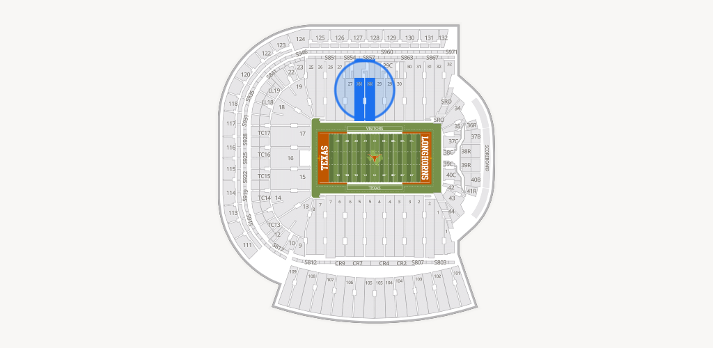 Darrell K Royal - Texas Memorial Stadium Seating Chart