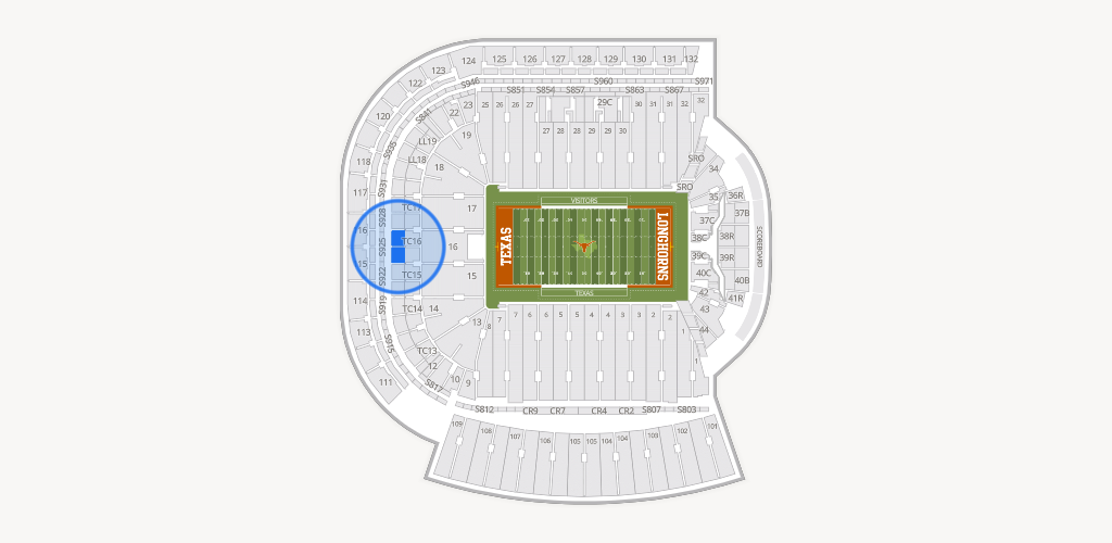 Darrell K Royal - Texas Memorial Stadium Seating Chart