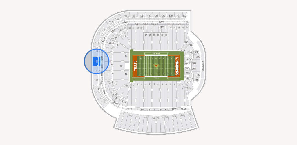 Darrell K Royal - Texas Memorial Stadium Seating Chart