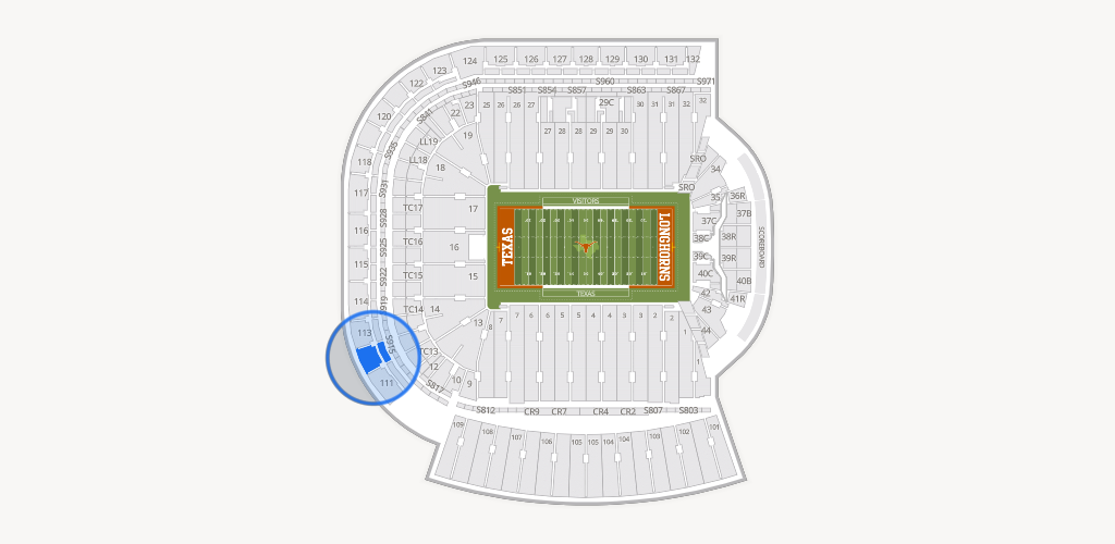 Darrell K Royal - Texas Memorial Stadium Seating Chart