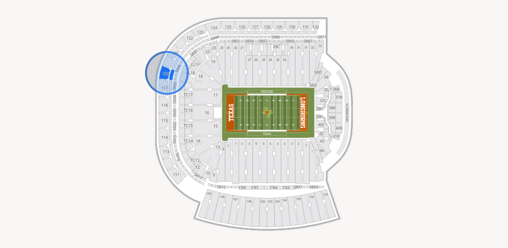 Darrell K Royal - Texas Memorial Stadium Seating Chart