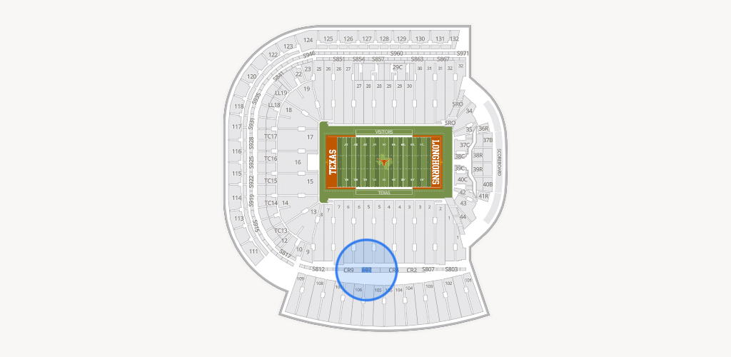 Darrell K Royal - Texas Memorial Stadium Seating Chart