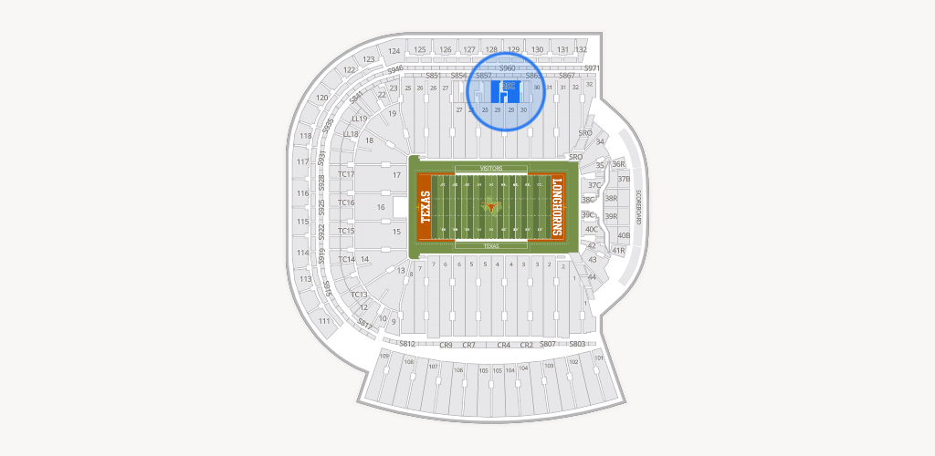 Darrell K Royal - Texas Memorial Stadium Seating Chart
